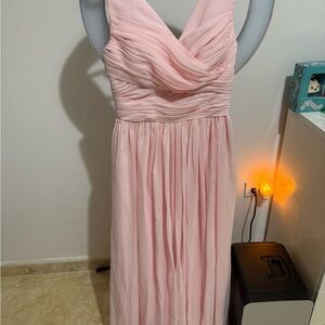 Chic Strapless Pink Dress